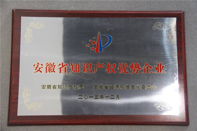 安徽省知识产权优势企业